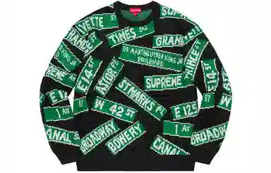 Supreme Street Signs Sweater