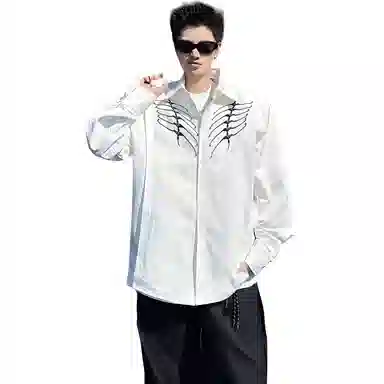 MIIRACER Paris Fashion Embroidered Shirt