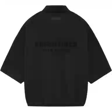 Fear of God Essentials SS24 34 Sleeve Pol Black Polo Black