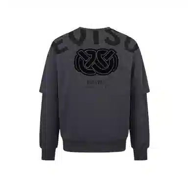 EVISU Seagull Wisdom Wheel Sweatshirt Charcoal