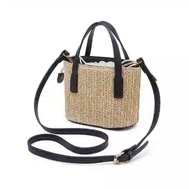 老人头 慵懒简约度假风时尚 织物 手提包 常规 女款 多色