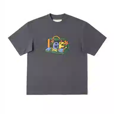 Lee X Melting Sadness FW24 Printed Tee Iron Gray