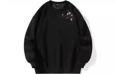 ZMOH Embroidered Floral Sweatshirt
