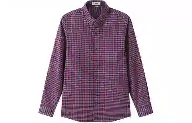 恒源祥 格子含羽绒加绒加厚长袖衬衫 男款