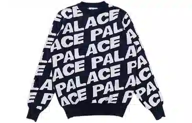 Palace Logo Sweater Navy