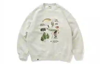 714STREET Retro Print Sweatshirt