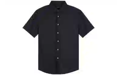 才子 休闲时尚条纹短袖衬衫 男款