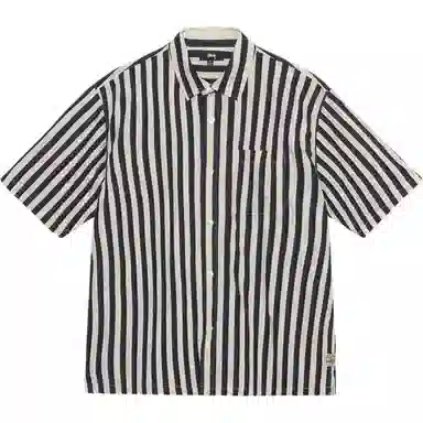 Stussy SS24 BOXY FLAT HEM SHIRT STRIPED