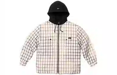 Supreme x Dickies FW23 WEEK9 PLAID HOODED ZIP UP SHIRT