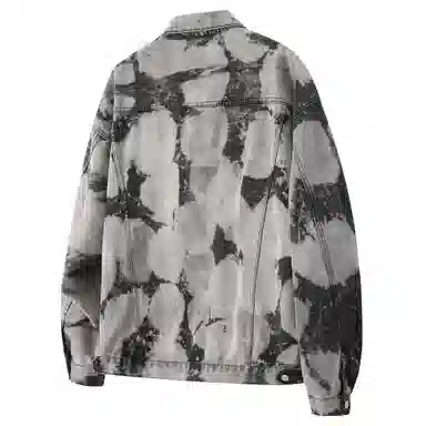 SAME FLOW Denim Jacket Black Grey