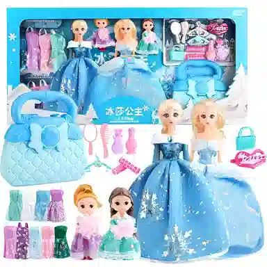 益米 洋娃娃公主 芭比娃娃 过家家礼盒套装 玩具