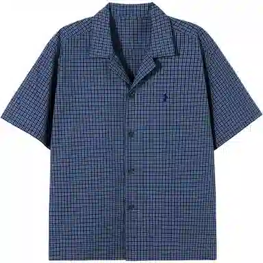 PSO Brand Plaid Woven Embroidered Dog Shirt