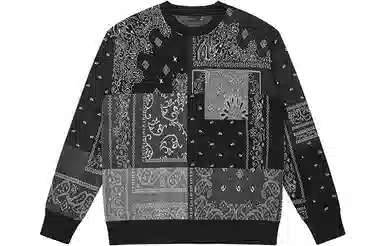 PEACEBIRD MEN Cashew Flower Crewneck Sweater