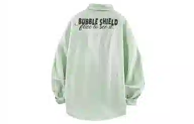 王者荣耀 梦奇款 日系背面创意条纹字母印花宽松百搭通勤长袖衬衫 男女同款