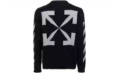 OFF-WHITE SS21 Logo Crewneck Sweater Black