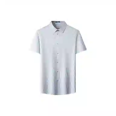 富铤 莫代尔 干爽透气商务条纹短袖弹力易打理衬衣衬衫 男款