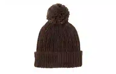 New Era Embroidered Knit Beanie Brown
