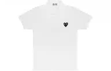 CDG Play SS24 White Polo