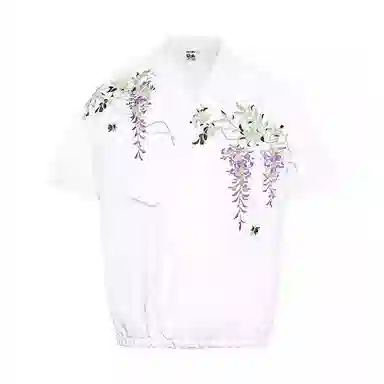 VALLEYOUTH Floral Embroidered Shirt