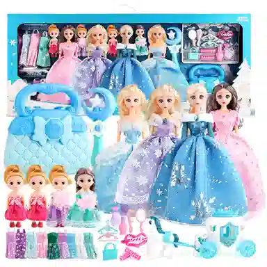 益米 洋娃娃公主 芭比娃娃 过家家礼盒套装 玩具