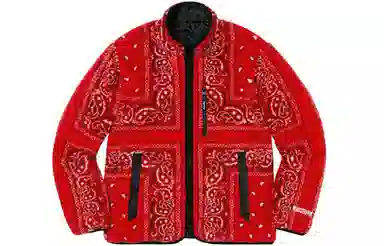 Supreme FW19 Reversible Bandana Fleece Jacket