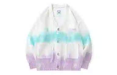 LAMLICKA Gradient Knit Cardigan