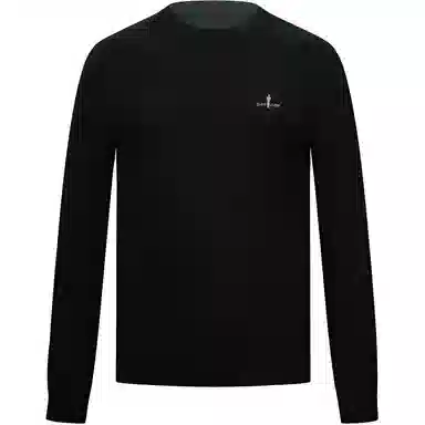 比音勒芬 时尚都市休闲纯色圆领长袖毛衣 男款