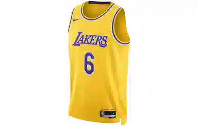 Nike Lakers LeBron 6 Fan Jersey Yellow