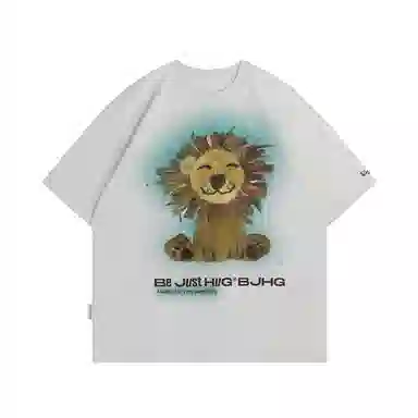 BJHG Silent Series Lion Print T-Shirt