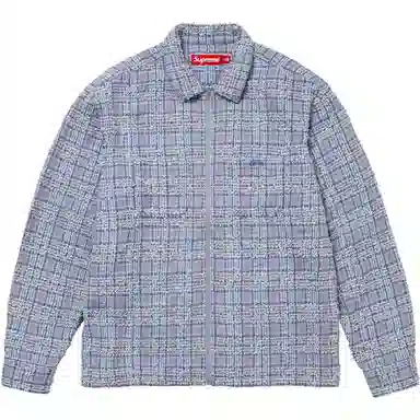 Supreme FW24 WEEK1 Boucl Zip Up Shirt