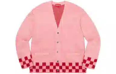 Supreme Brushed Checkerboard Cardigan