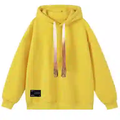 大卫贝肯 美式复古简约百搭休闲宽松套头连帽卫衣 男女同款 黑色