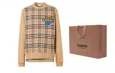 Burberry Check Cashmere Sweater