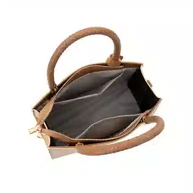 维尼奥 品牌高级感大气优雅通勤包简约百搭时尚气质妈妈包高颜值休闲质感日常小方包 合成革 单肩斜挎手提包 女款 杏色