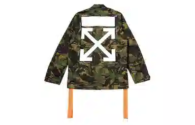 OFF-WHITE Arrow Print Badge Jacket Camo