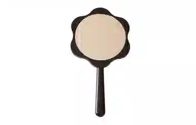 米甜兔 手持花朵可爱化妆镜 便携