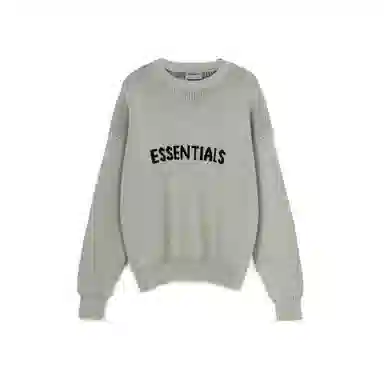 Fear of God Essentials Knit Pullover Sweater Green Concrete