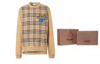 Burberry Check Cashmere Sweater