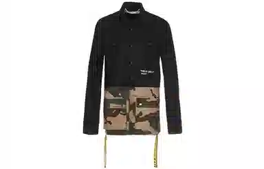 OFF-WHITE SS19 Camo Patchwork Jacket