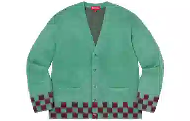 Supreme Brushed Checkerboard Cardigan