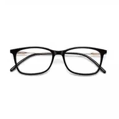 【可配度数】 苍木优品 超轻纯钛高度近视宽边小方框黑框 钛板材镜架 方形 功能性眼镜 男女同款情侣款