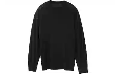 速写 圆领长袖套头时尚休闲毛衣 男女同款