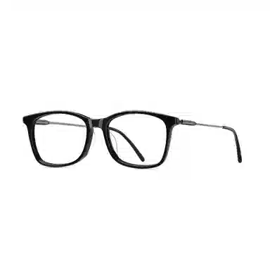 【可配度数】 苍木优品 超轻纯钛高度近视宽边小方框黑框 钛板材镜架 方形 功能性眼镜 男女同款情侣款