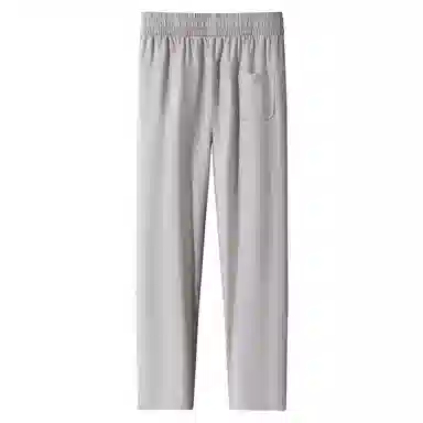 红豆 凉感透气亚麻舒适纯色宽松直筒轻商务日常百搭长裤西裤休闲裤 男款