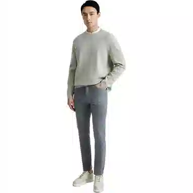迪柯尼 纯色简约舒适休闲毛衣 男款