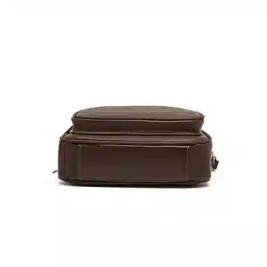 老人头 休闲简约轻便气质纯色相机包 头层牛皮 斜挎包 女款 黑色/咖色/红色/棕色