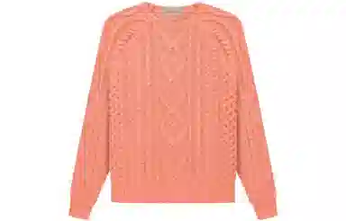 Fear of God Essentials FW22 Cable Knit coral