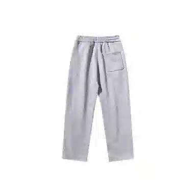 乱步 纯色复古直筒垂感运动松紧卫裤学生宽松百搭情侣休闲长裤 男女同款