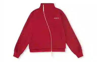 FPA Snake Year Limited Irregular Collar Zip Hoodie Red