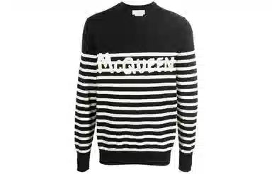 Alexander McQueen Logo Striped Sweater